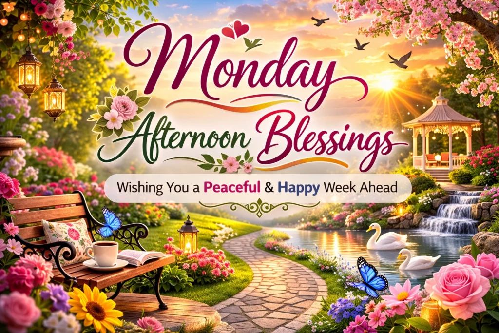 200+ Inspiring Monday Afternoon Blessings & Peace 2026