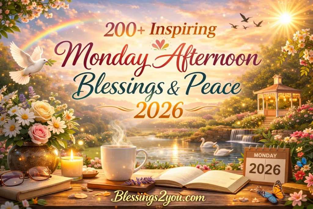 Motivational Monday Afternoon Blessings for Productivity