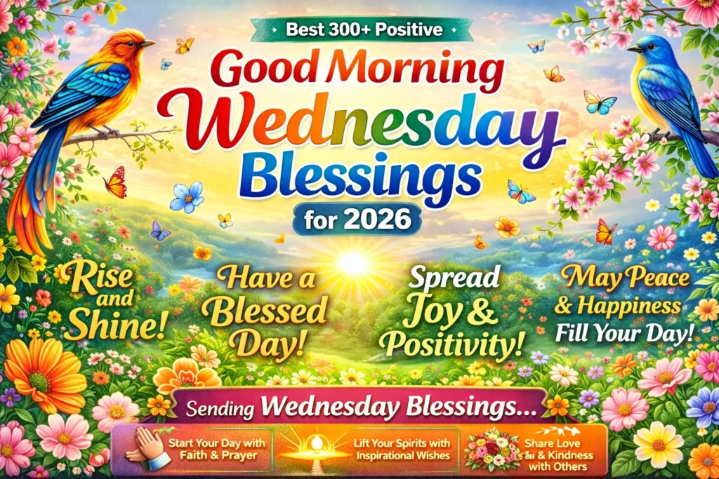 Best 300+ Positive Good Morning Wednesday Blessings for 2026