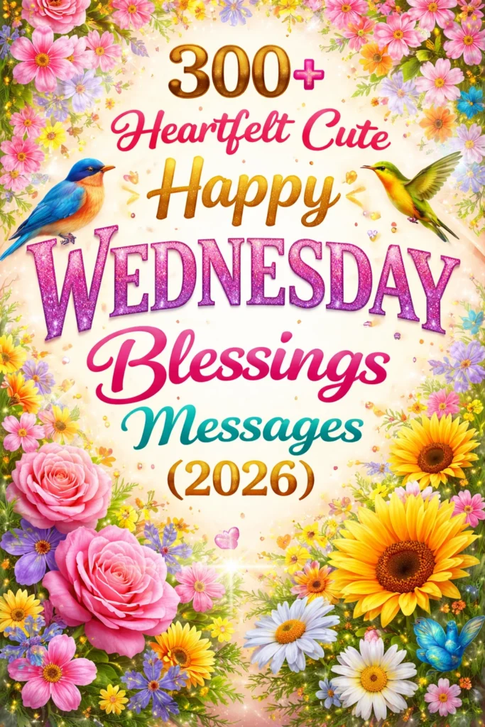 Types of Heartfelt Cute Happy Wednesday Blessings Messages