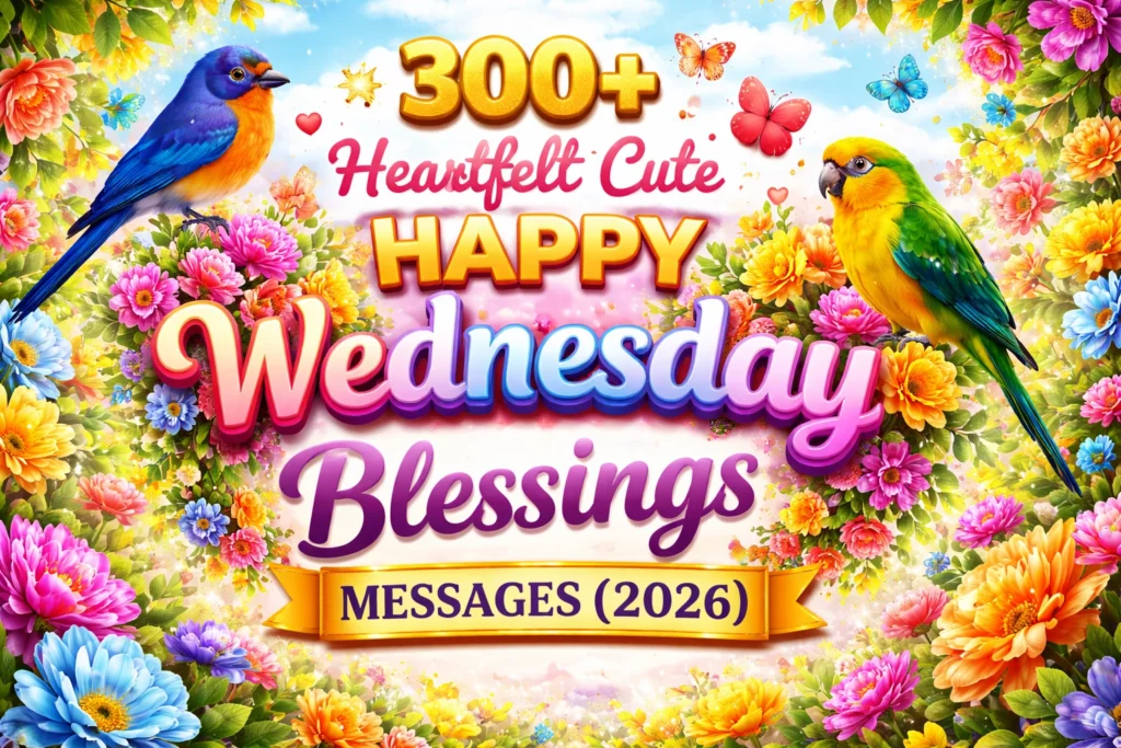 300+ Heartfelt Cute Happy Wednesday Blessings Messages (2026)