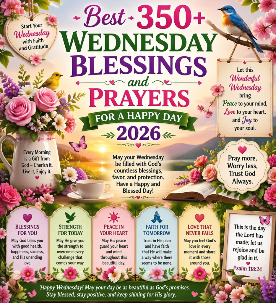Wednesday Blessings and Prayers for Gratitude and Joy