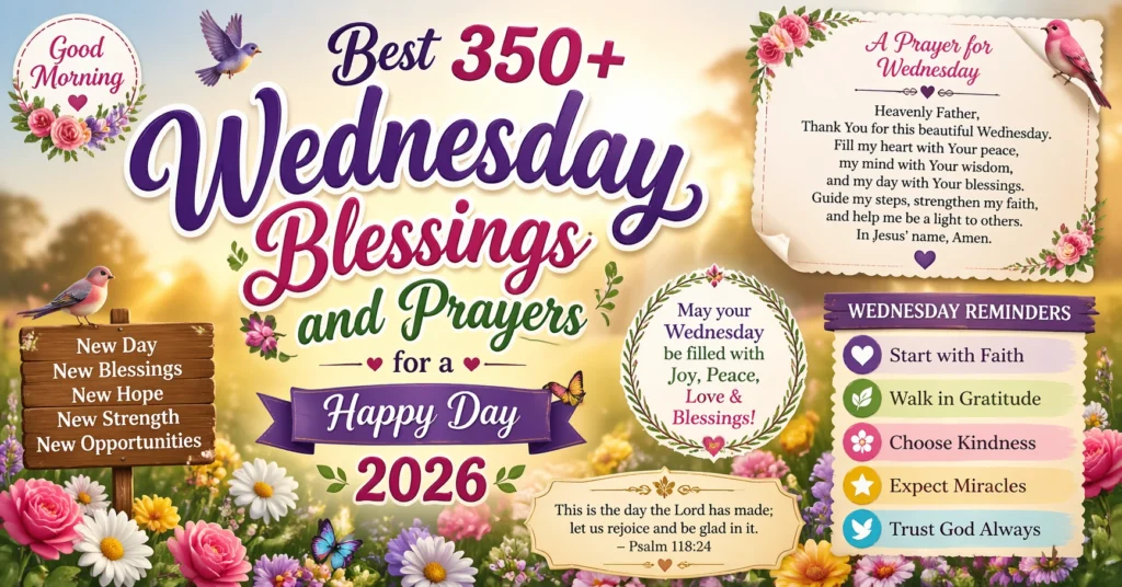 Best 350+ Wednesday Blessings and Prayers for a Happy Day 2026