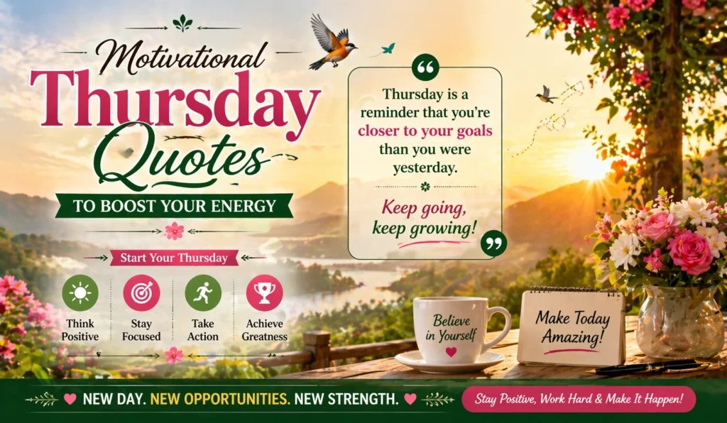 Motivational Thursday Quotes to Boost Your Energy