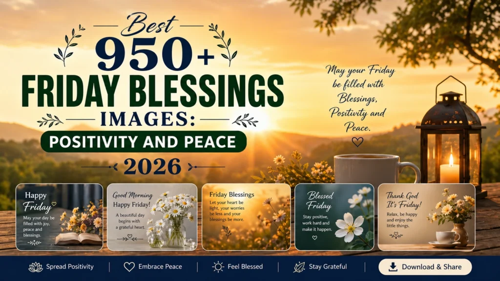 Best 950+ Friday Blessings Images: Positivity and Peace 2026