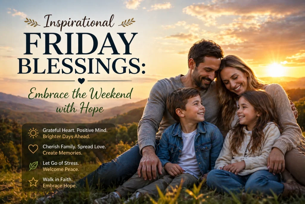 Inspirational Friday Blessings: Embrace the Weekend with Hope