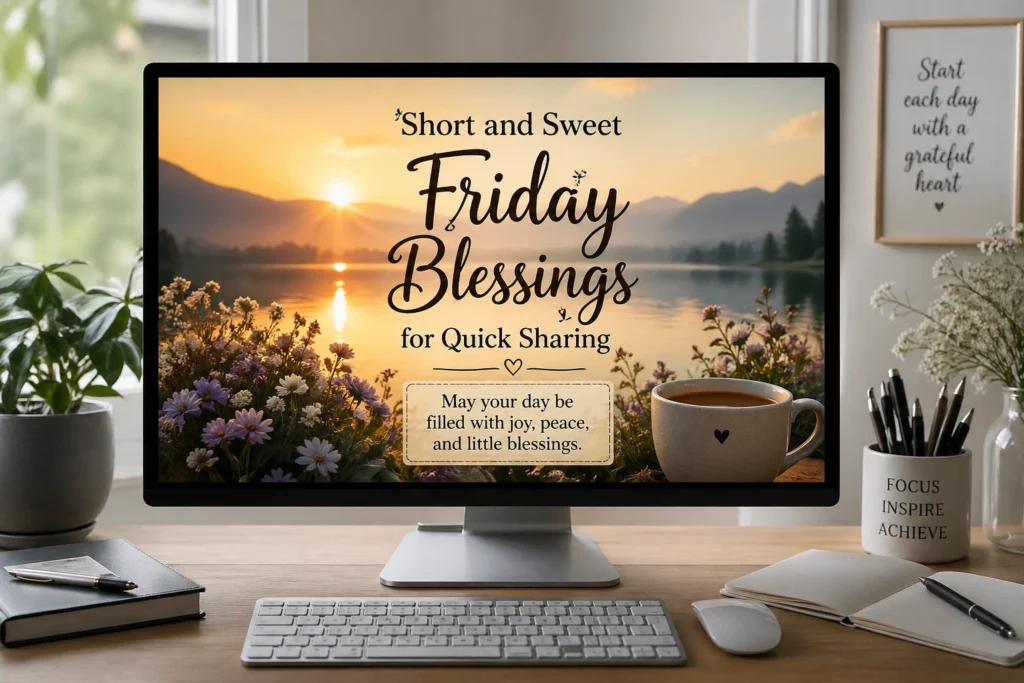 Short and Sweet Friday Blessings for Quick Sharing