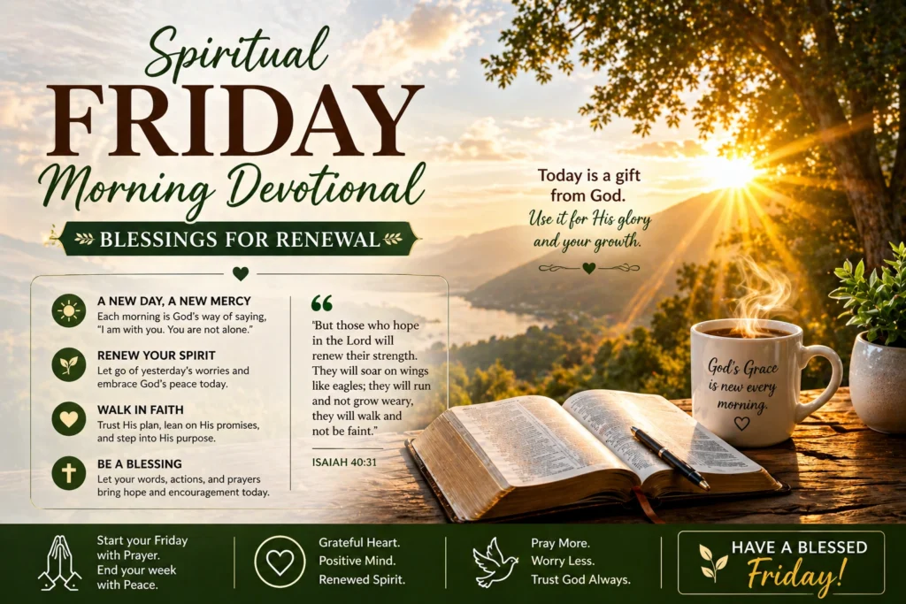 Spiritual Friday Morning Devotional Blessings for Renewal
