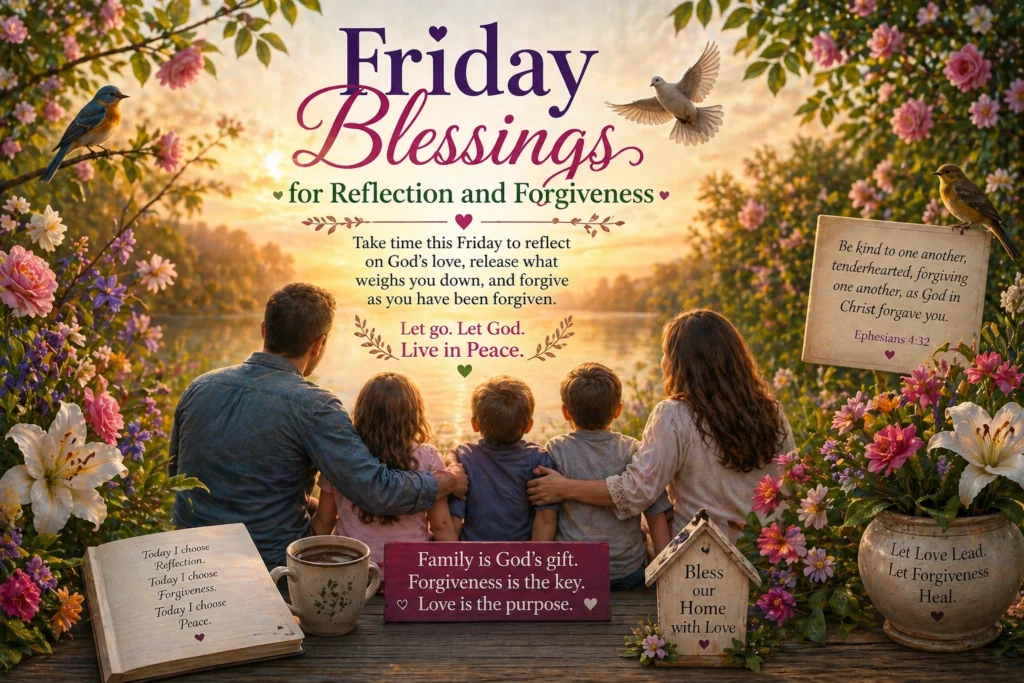 Friday Blessings for Reflection and Forgiveness