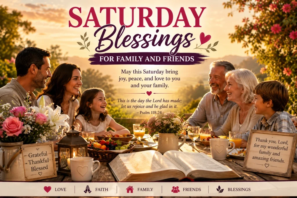 Saturday Blessing Images for Family and Friends
