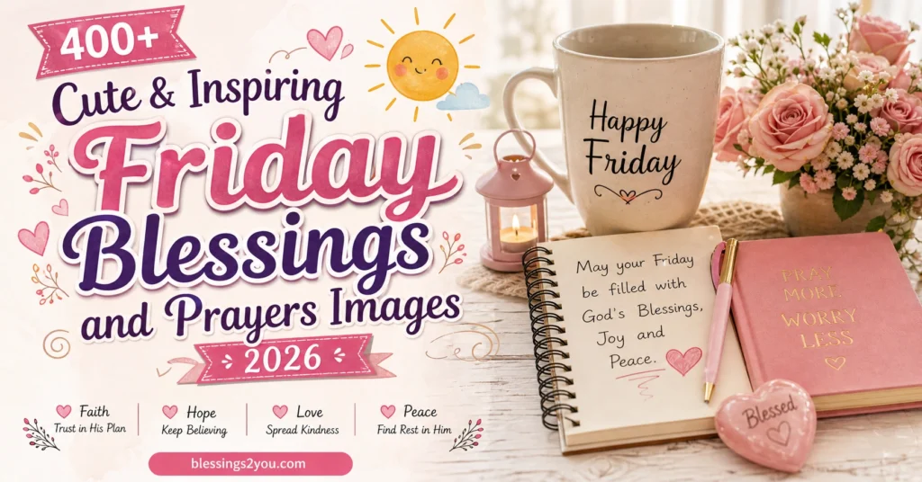 400+ Cute & Inspiring Friday Blessings and Prayers Images 2026