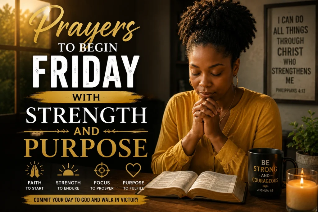Prayers to Begin Friday with Strength and Purpose