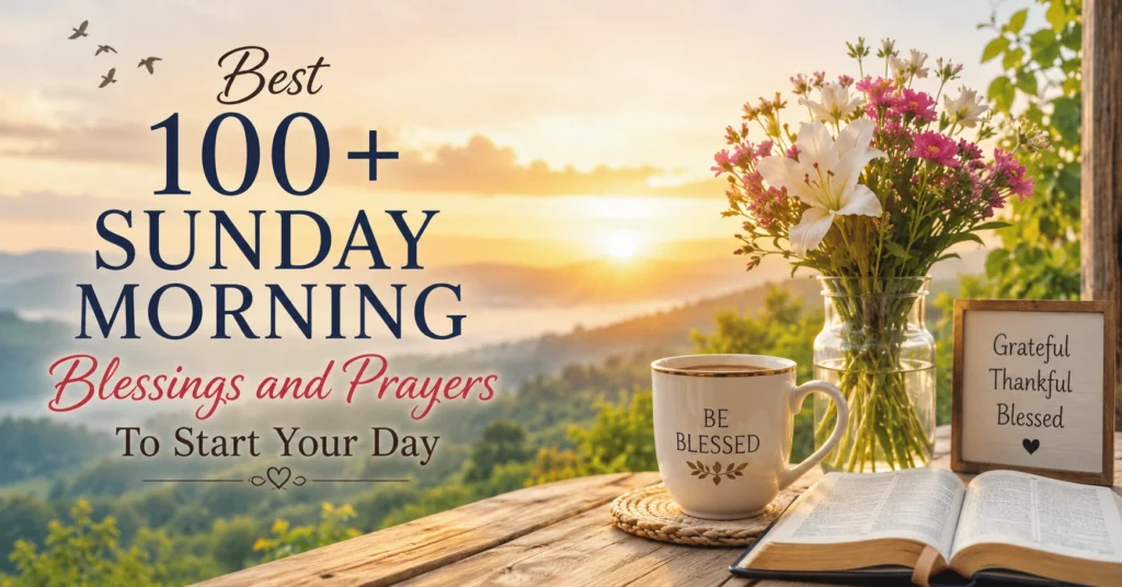 Best 100+ Sunday Morning Blessings and Prayers To Start Your Day