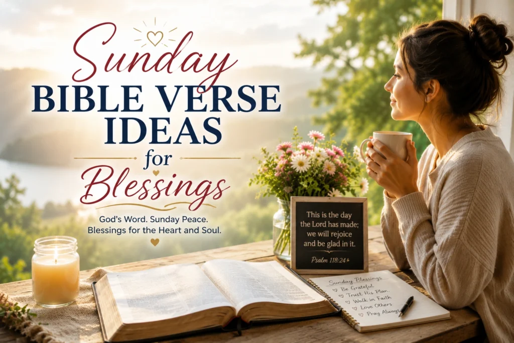 Sunday Bible Verse Ideas for Blessings