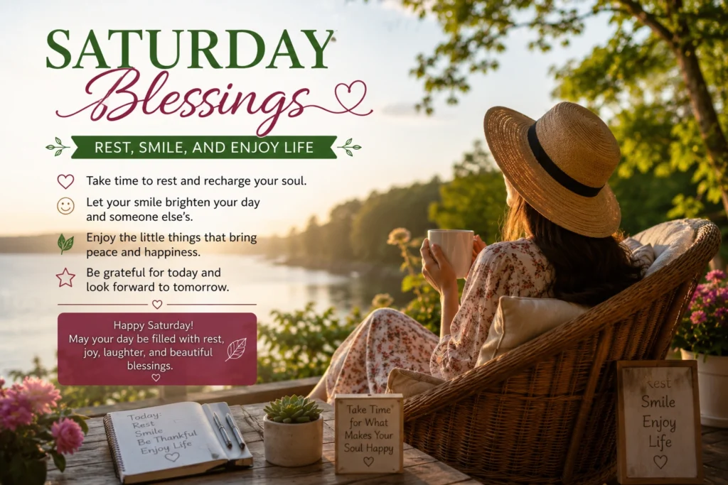 Saturday Blessings: Rest, Smile, and Enjoy Life