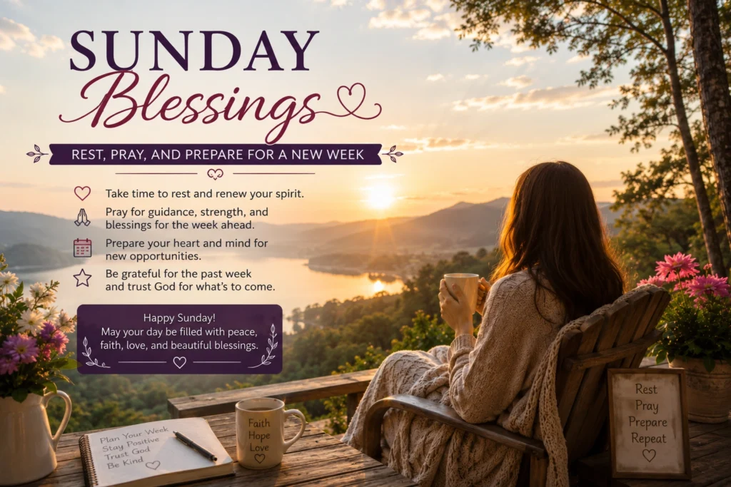 Sunday Blessings: Rest, Pray, and Prepare for a New Week