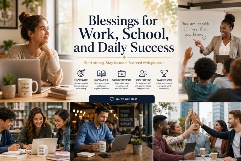 Blessings for Work, School, and Daily Success