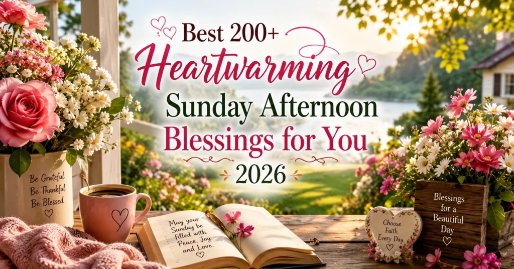Best 200+ Heartwarming Sunday Afternoon Blessings for You 2026