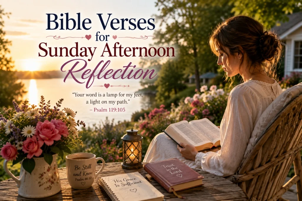 Bible Verses for Sunday Afternoon Reflection