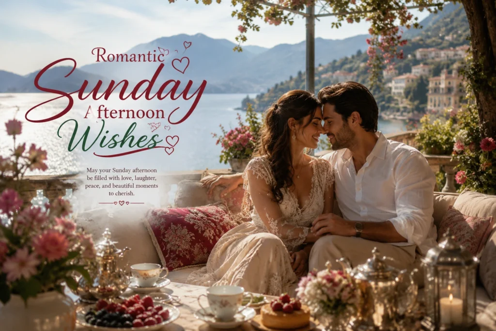 Romantic Sunday Afternoon Wishes